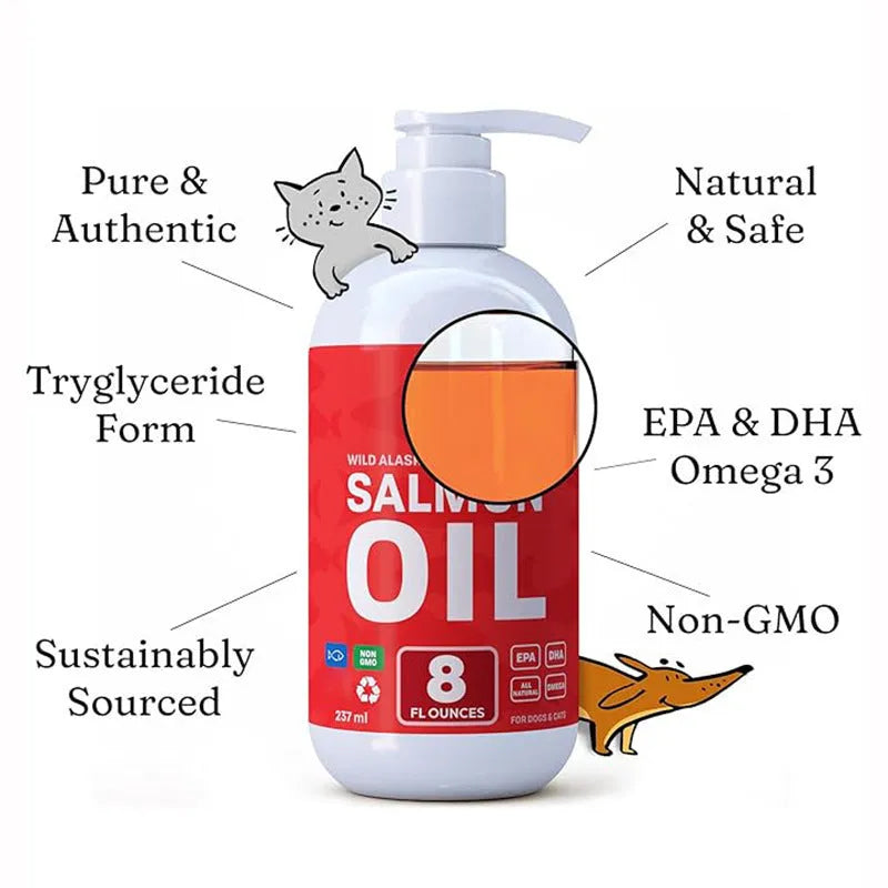 300g pet fish oil supplement for cats and dogs hair-proof health