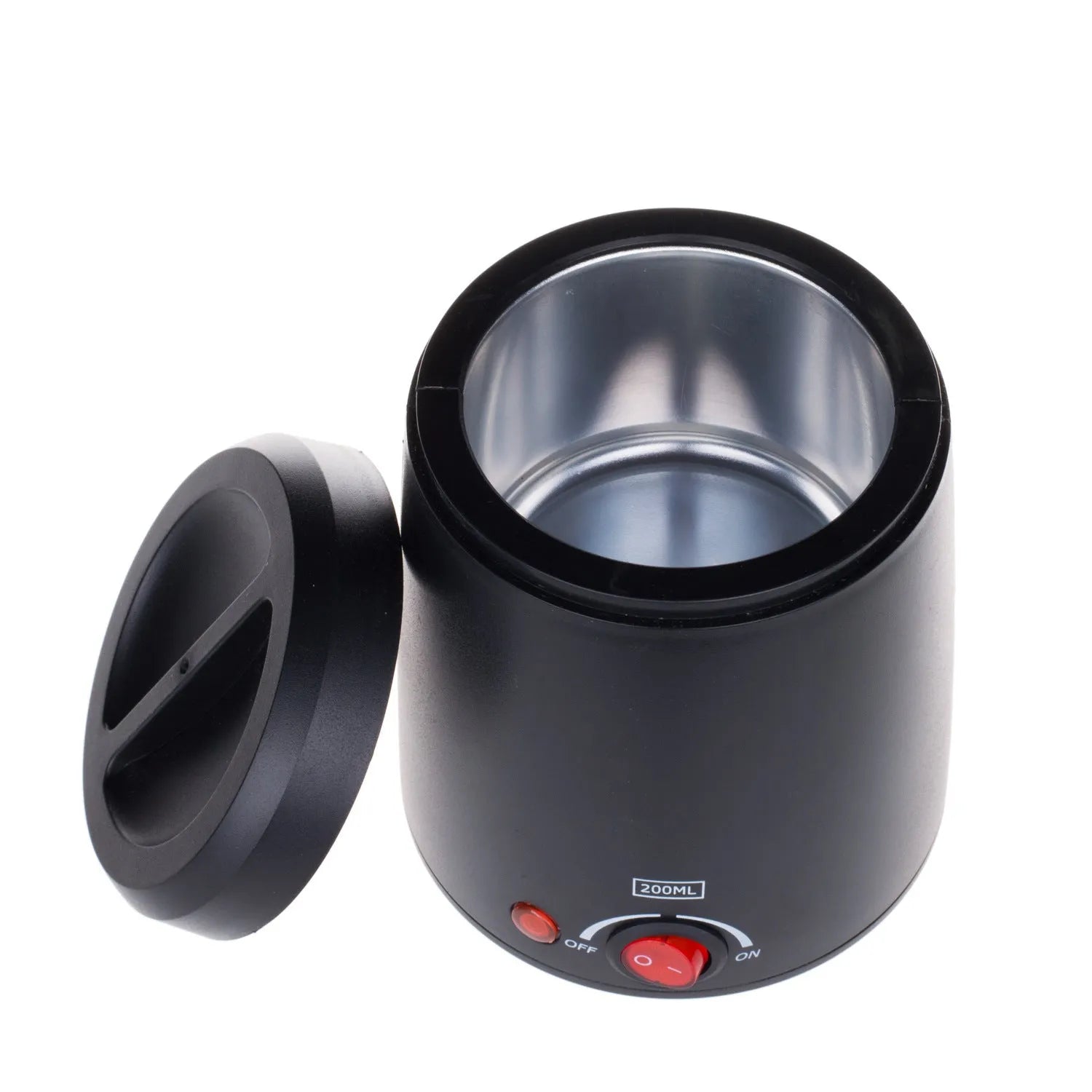 Portable constant temperature wax melting machine 80W black compact 11x9.5x13cm with removable power cord