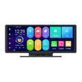 10-inch dashboard driving recorder with wireless projection screen showing GPS navigation display