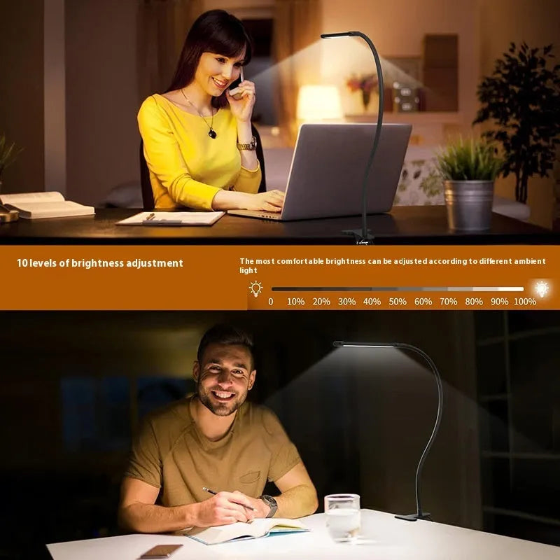 100 LED USB powered reading lamp, 26cm height, modern simple style, for desk or bedside use