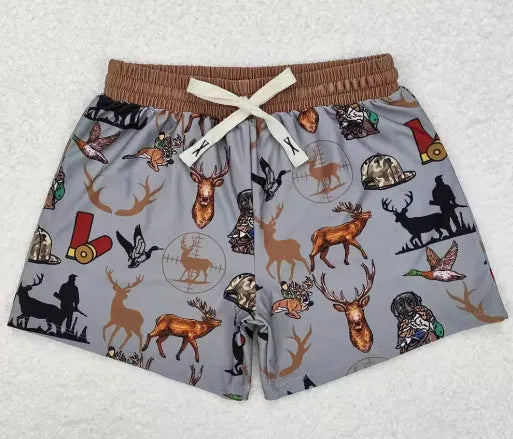 Boys' straight-leg sports shorts in lightweight polyester fabric, shown in one of six available colours.