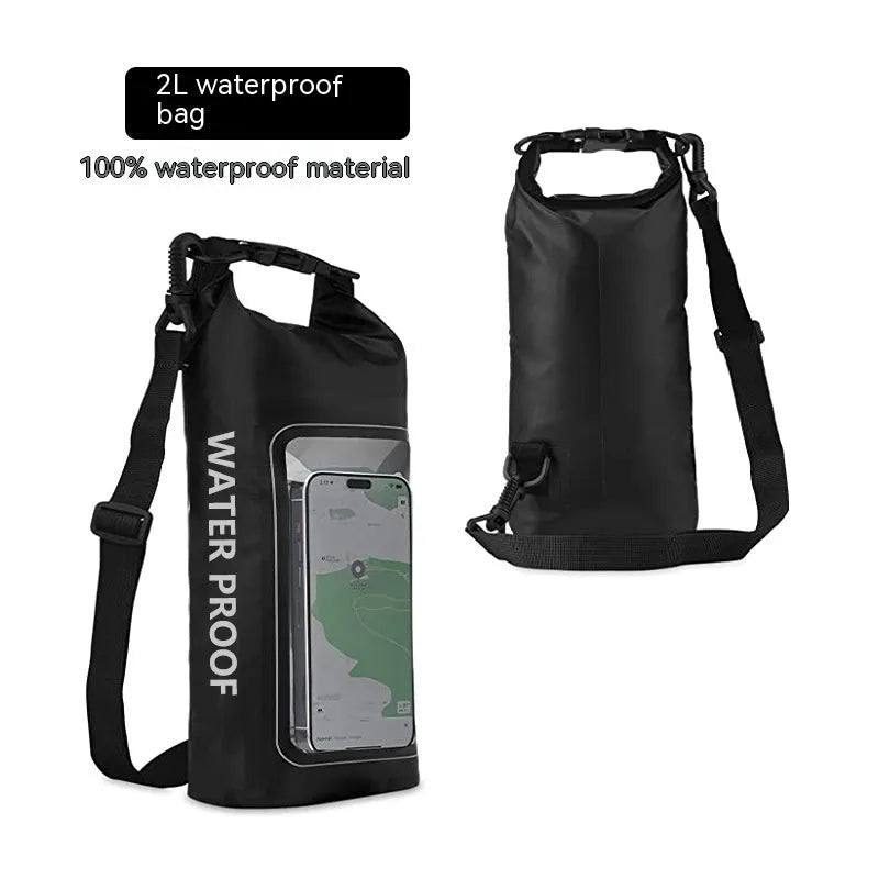 2L waterproof crossbody bag for mobile phone protection during swimming and beach activities