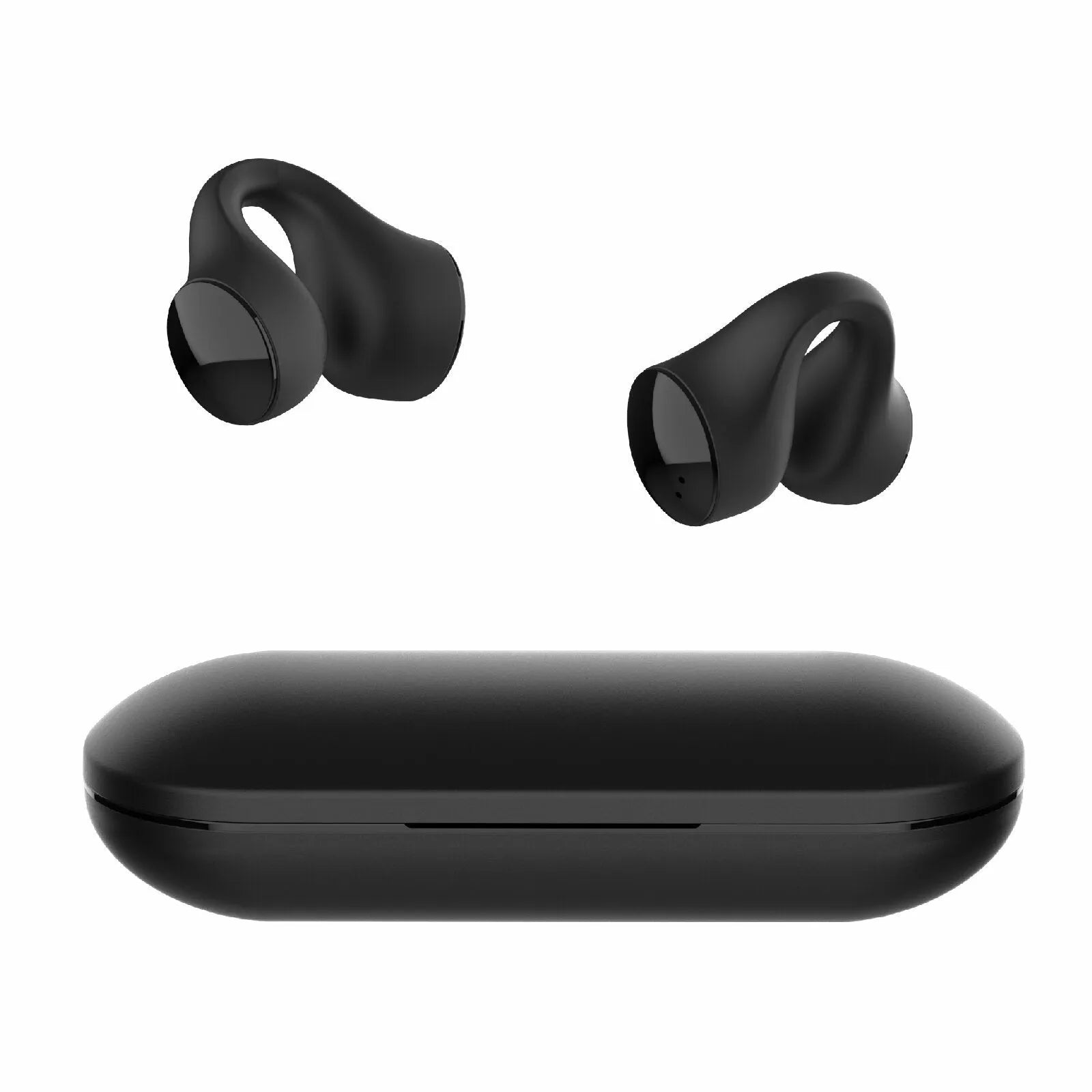 Open ear clip headset TWS Bluetooth 5.0 with 11.2mm driver in black and white colours