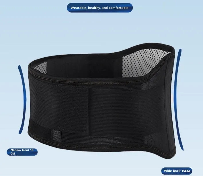 Waist supporter magnet steel plate lumbar belt in use during exercise, sizes M L XL
