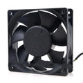 Delta AFC1212DE 120mm 12V PWM cooling fan with 4-wire lead, PBT glass fibre frame, and double ball bearing