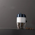 Coffee cup shaped plastic car air freshener in black, brown, green, orange or white colour options