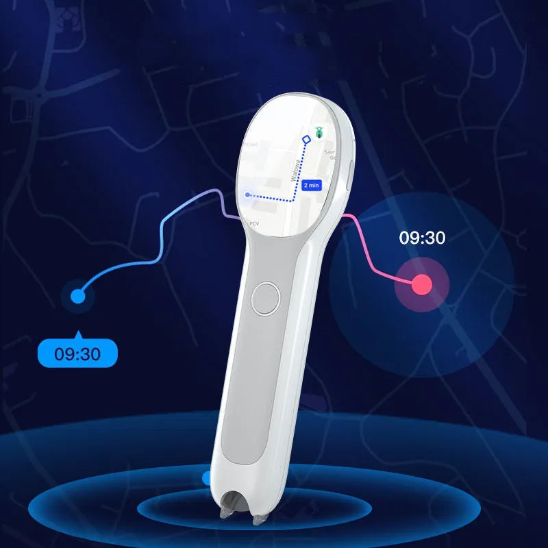 White universal reading pen translation device with USB charging cable