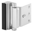 Silver aluminium alloy child safety door reinforced lock with 3 inch stop for American style doors