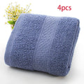 Thickened cotton bath towel in Apple Green with weak twist texture