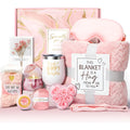 Aromatherapy candle bath gift set in modern simplicity style with plastic packaging