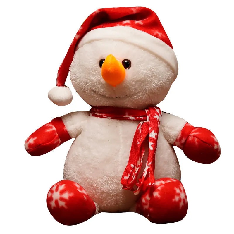 Super soft short plush snowman ragdoll doll with PP cotton filling, available in 25cm, 35cm, and 65cm sizes