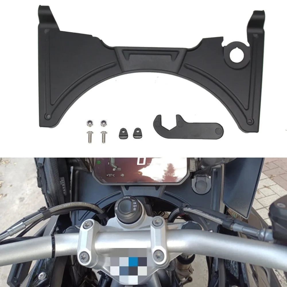 Black motorcycle cockpit fairing bodywork for BMW R1250GS modification