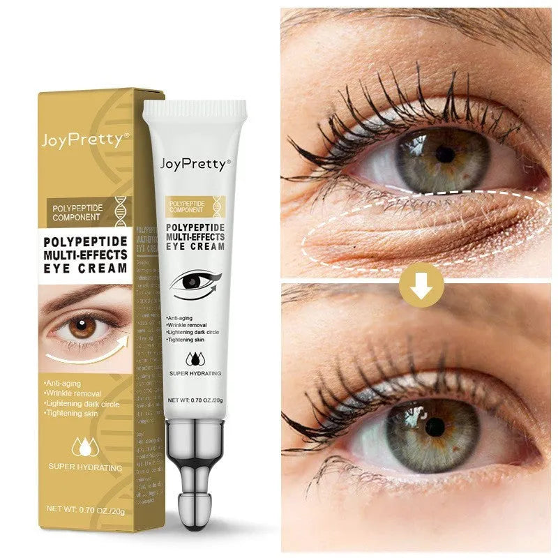 A 20g jar of peptide anti-dark circle eye cream for reducing puffiness and moisturising.