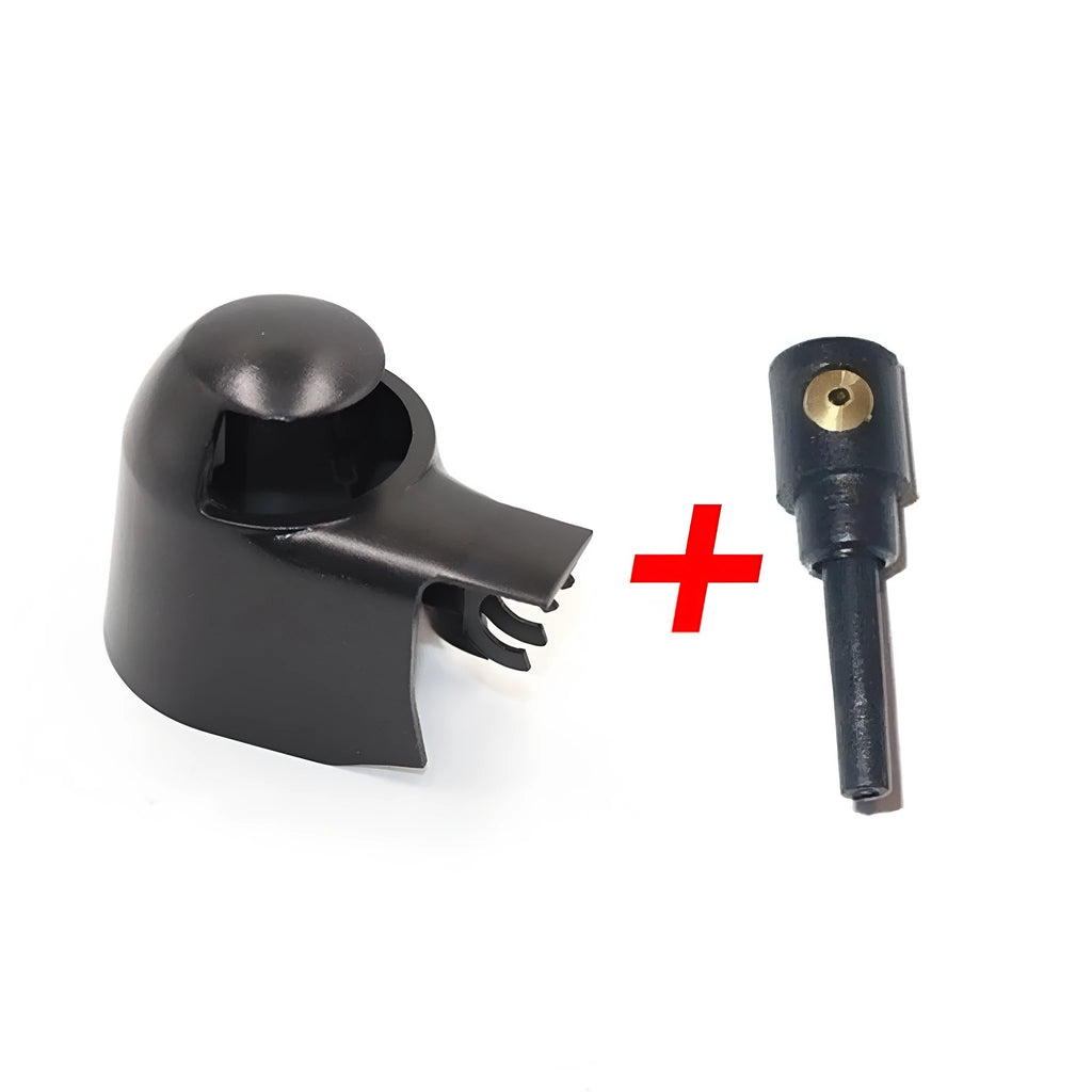 Black plastic rear wiper cover nozzle set for Volkswagen Tiguan and Golf models
