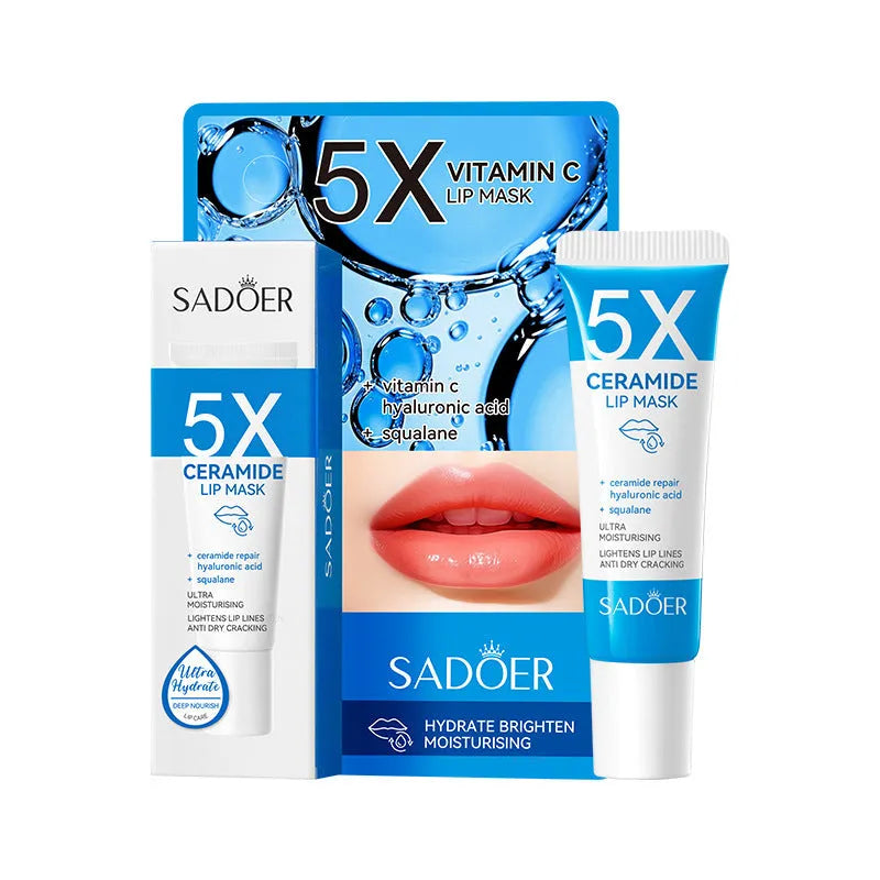 Ceramide nicotinamide lip moisturising mask with vitamin C in 10g packaging