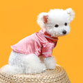 Cotton pet pajamas in princess style for dogs and cats, available in pink and navy blue, sizes XS to XXL
