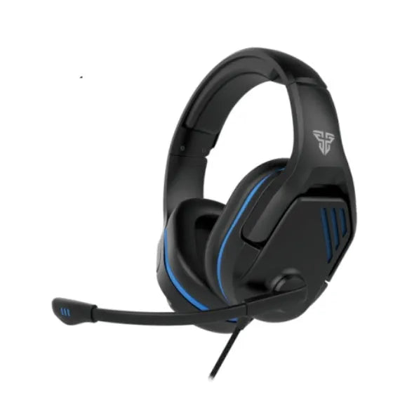 Black MH86 over-ear gaming headset with a detachable microphone boom and a 3.5mm/USB cable.