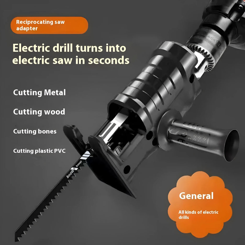 Handheld chainsaw converter attachment with alloy build, 36V voltage and 3, 6 or 9 saw blade options