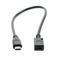 Micro female to Type-C male data cable 0.25m black for mobile phone