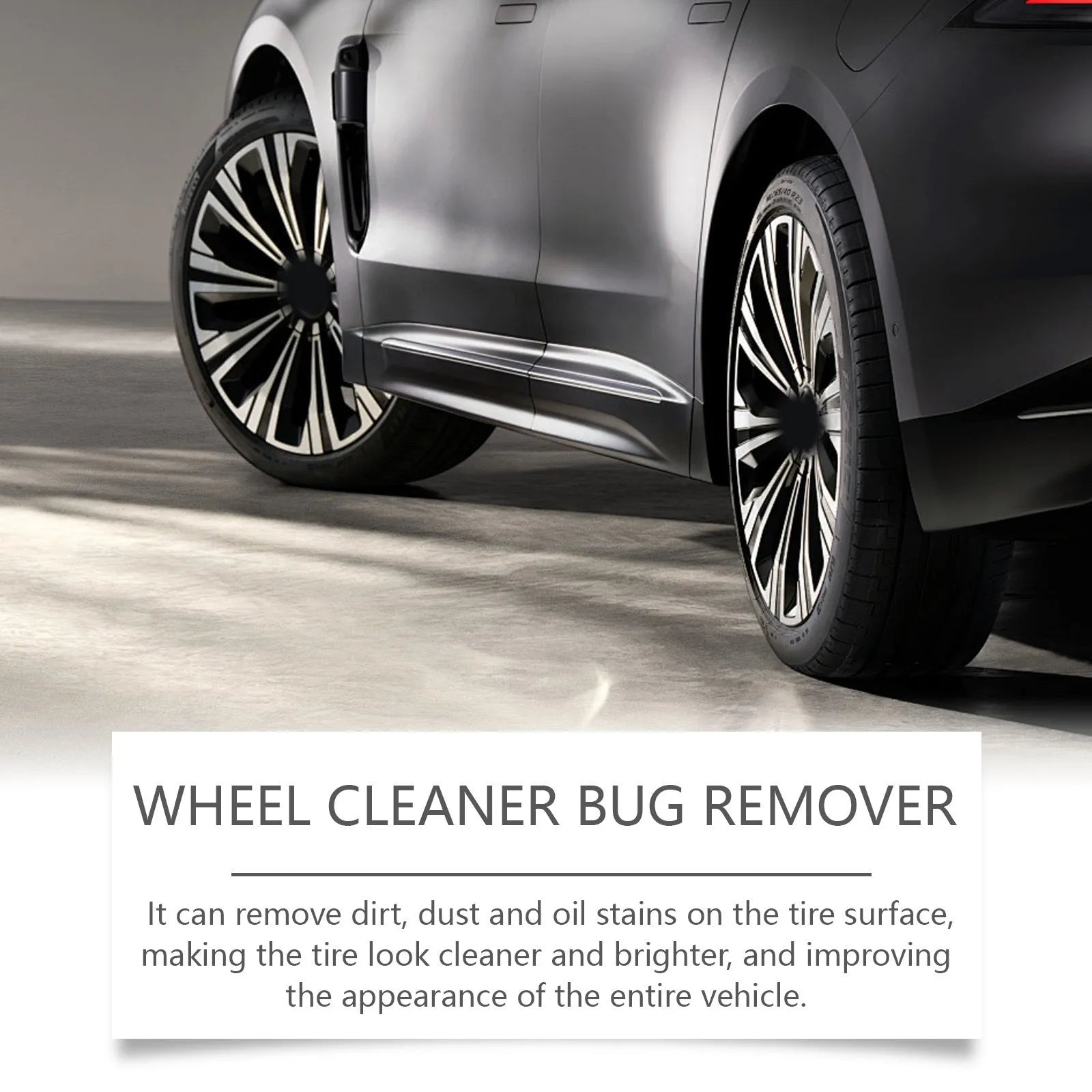 120ml car wheel cleaner bottle with surfactant formula for brake dust removal