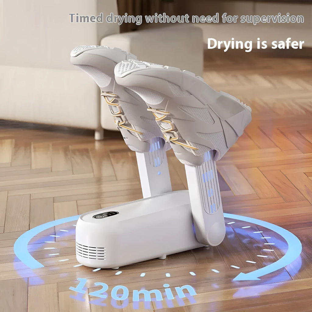 D4 black intelligent automatic shoe dryer with timer and waterproof baking technology