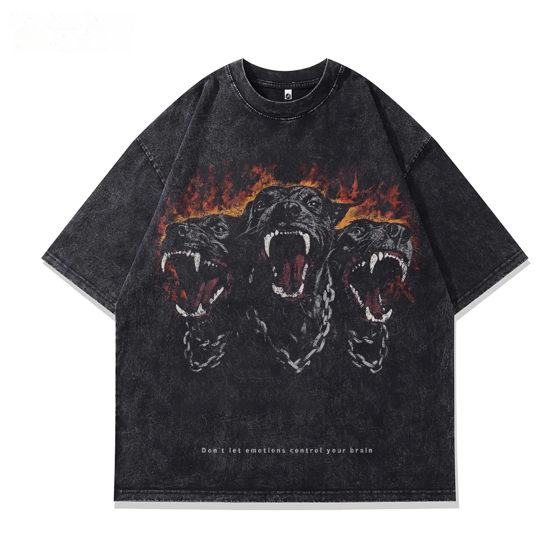 Men's character print short sleeve T-shirt in loose fit pure cotton fabric