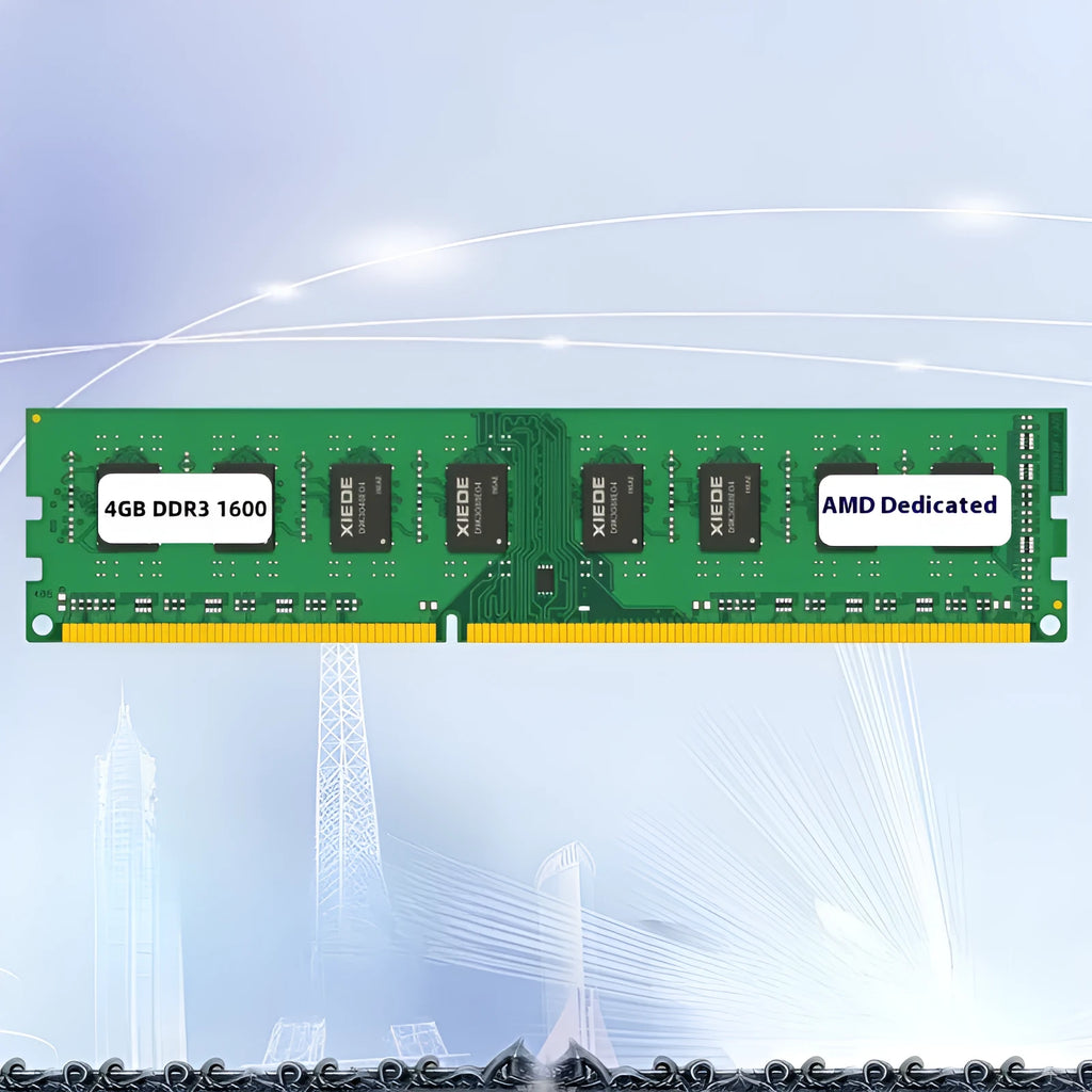 4GB DDR3 1600 desktop memory module for AMD-compatible computer systems