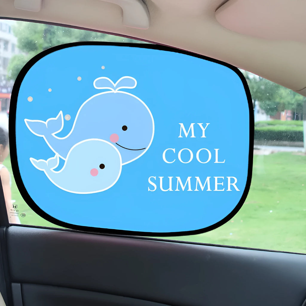 Electrostatic adsorption car sunshade for side windows with nylon mesh material