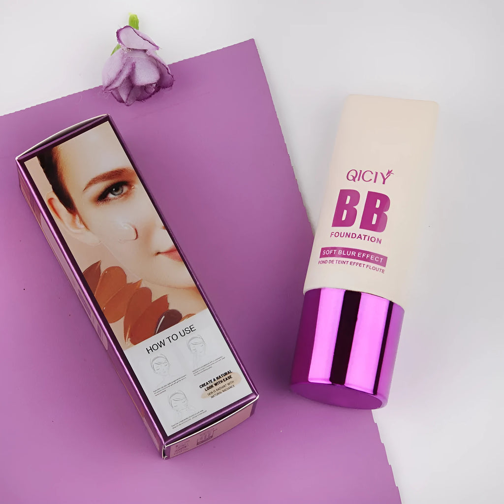 Feeding bottle squeeze tube of liquid foundation BB cream in 10 colour shades for brightening and concealing