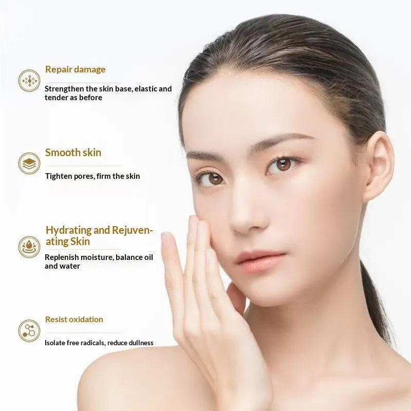 Freeze-dried powder kit with active peptides for repairing fine lines and acne marks