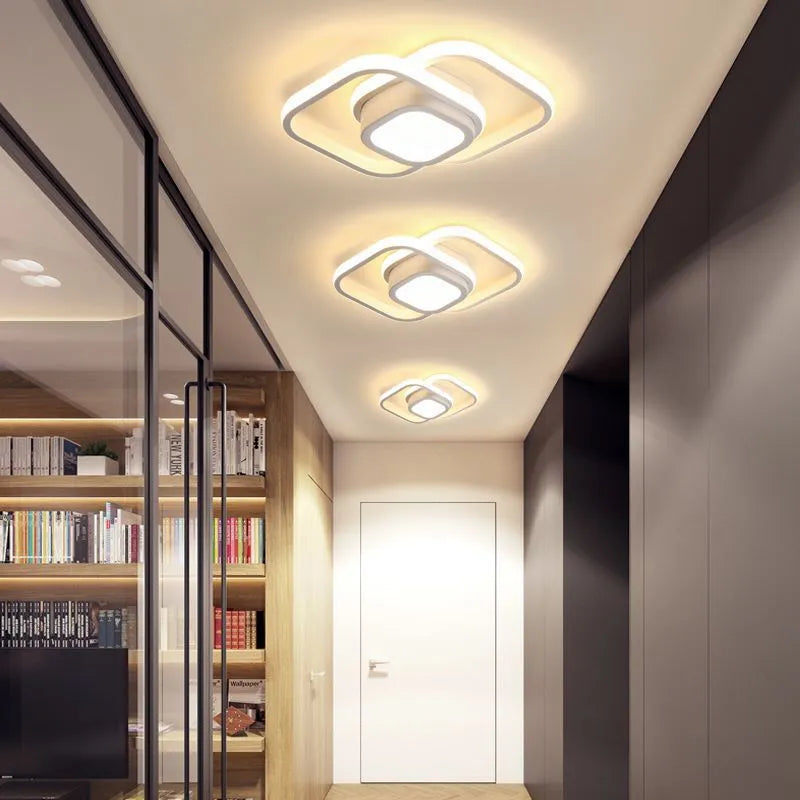 Creative butterfly shape LED corridor ceiling light with silicone shade