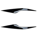 Ford Focus headlight eyebrow sticker set in carbon fibre pattern and piano black finish