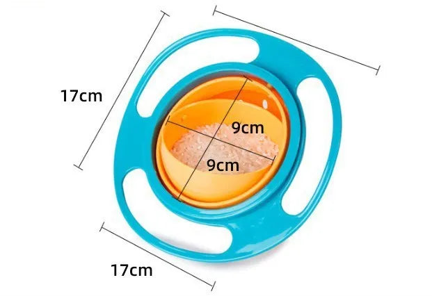 Children's rotating balance bowl in plastic, available in red green blue mint pink for toddlers over 24 months