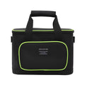 Insulated Oxford cloth crossbody lunch bag in green, 26cm x 16cm x 18.5cm, for outdoor fresh keeping
