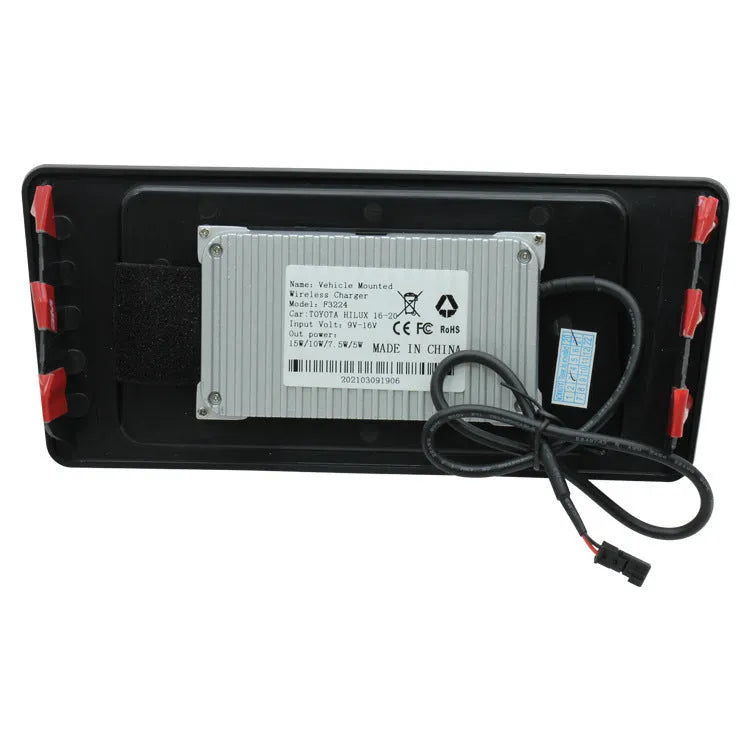 Automatic induction car wireless charger 15W fast charge black with 12V input