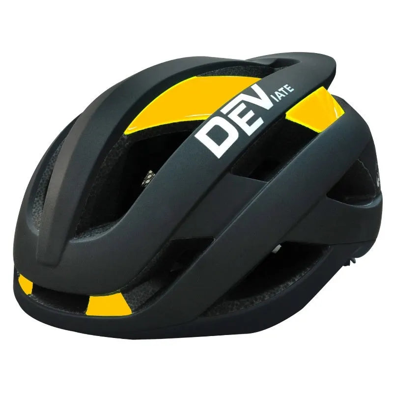Adult unisex mountain bike helmet with integrated fly net in matte black with coloured artistic graphics