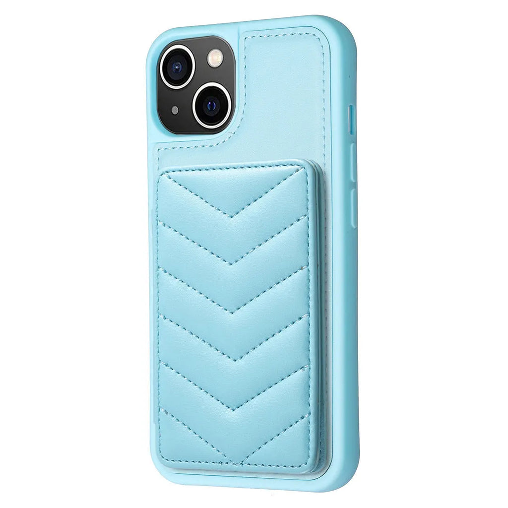 Flip PU leather crossbody phone case for Apple iPhone 11 to 15, displayed in black, showing flip cover open and shoulder strap
