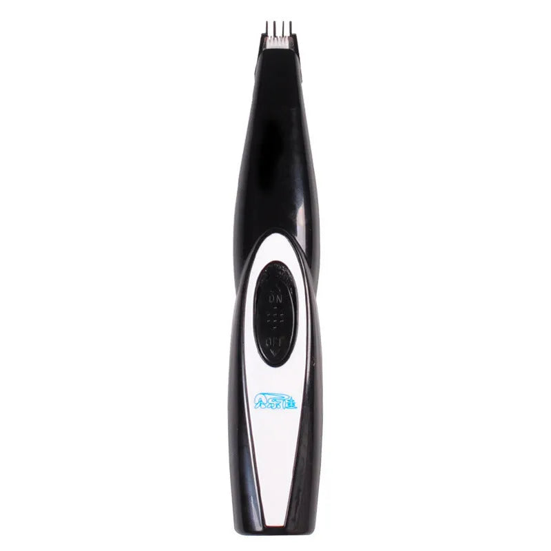 USB rechargeable pet grooming clipper with stainless steel and ceramic cutters for cats and dogs, 16 x 3 x 2.8 cm, black