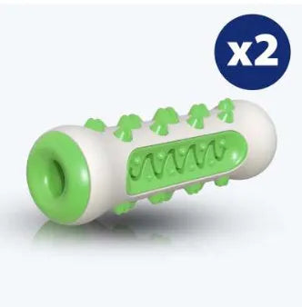 Pet chew-resistant teeth cleaning stick made from nylon and TPR in blue colour