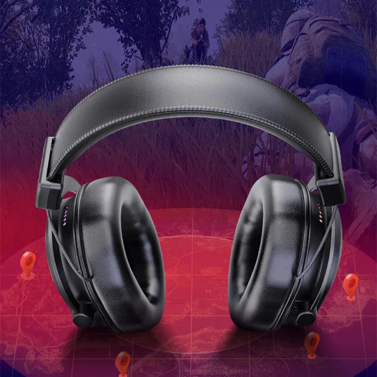 H6 Black USB wired gaming headset with omnidirectional capacitive microphone and 48kHz sampling frequency