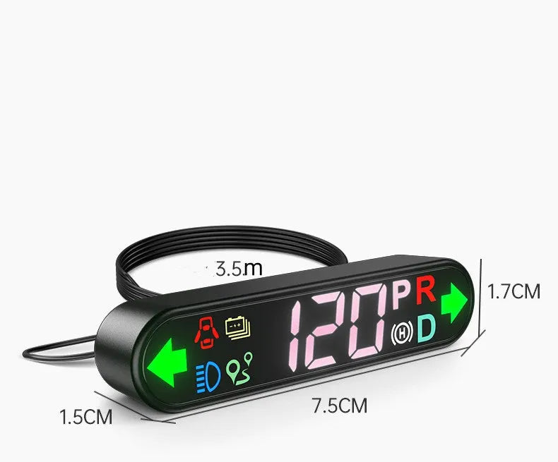 Tesla Model 3 Y LCD intelligent air code meter sub-screen mounted at air conditioning outlet with nondestructive installation