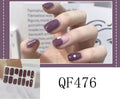 3D diamond waterproof nail stickers for pregnant women, 14 full coverage stickers per pack, multiple colour styles