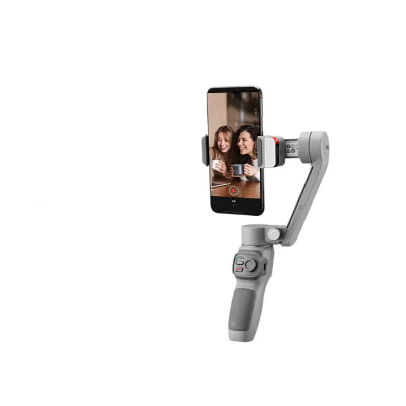 Zhiyun SMOOTH Q3 alloy smartphone gimbal with tripod and USB cable on white background