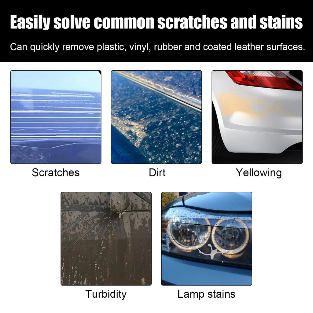 60ml tube of car scratch repair cream and separate applicator sponge for DIY paint touch-ups