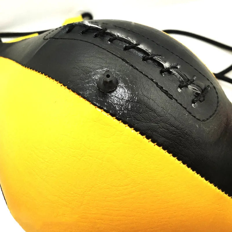 Diamond pattern inflatable boxing speed ball with hanging mount for martial arts training