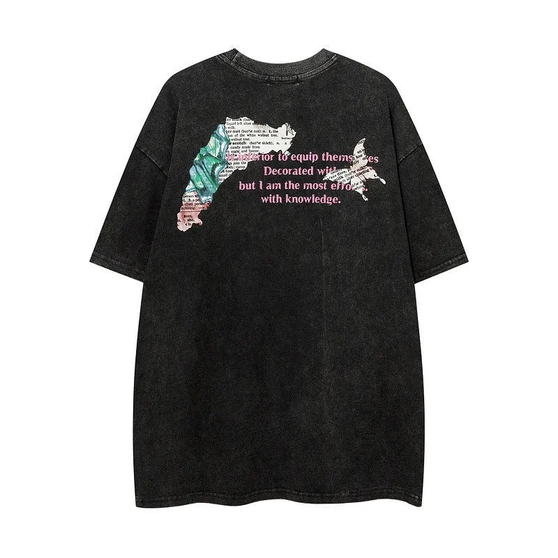Short Sleeve Men Clothing Summer Fashion Brand Cotton Pullover Top Regular Fit Loose Style Letters Print Black Gray Sizes M L XL XXL