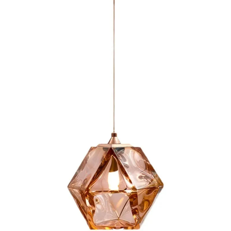 Nordic minimalist glass chandelier with white shade for restaurant entrance home lighting 220V