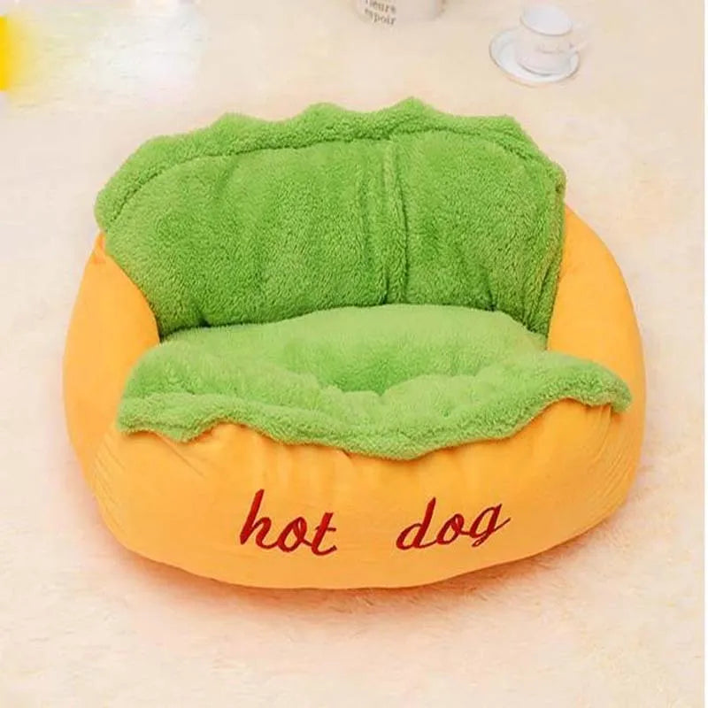 Winter dog bed with soft flannelette surface and raised sides, anti-slip oxford base, removable washable mat, size extra large