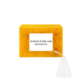 Turmeric Cleansing Mousse facial pad 30-piece set with ginger soap bar and soap net