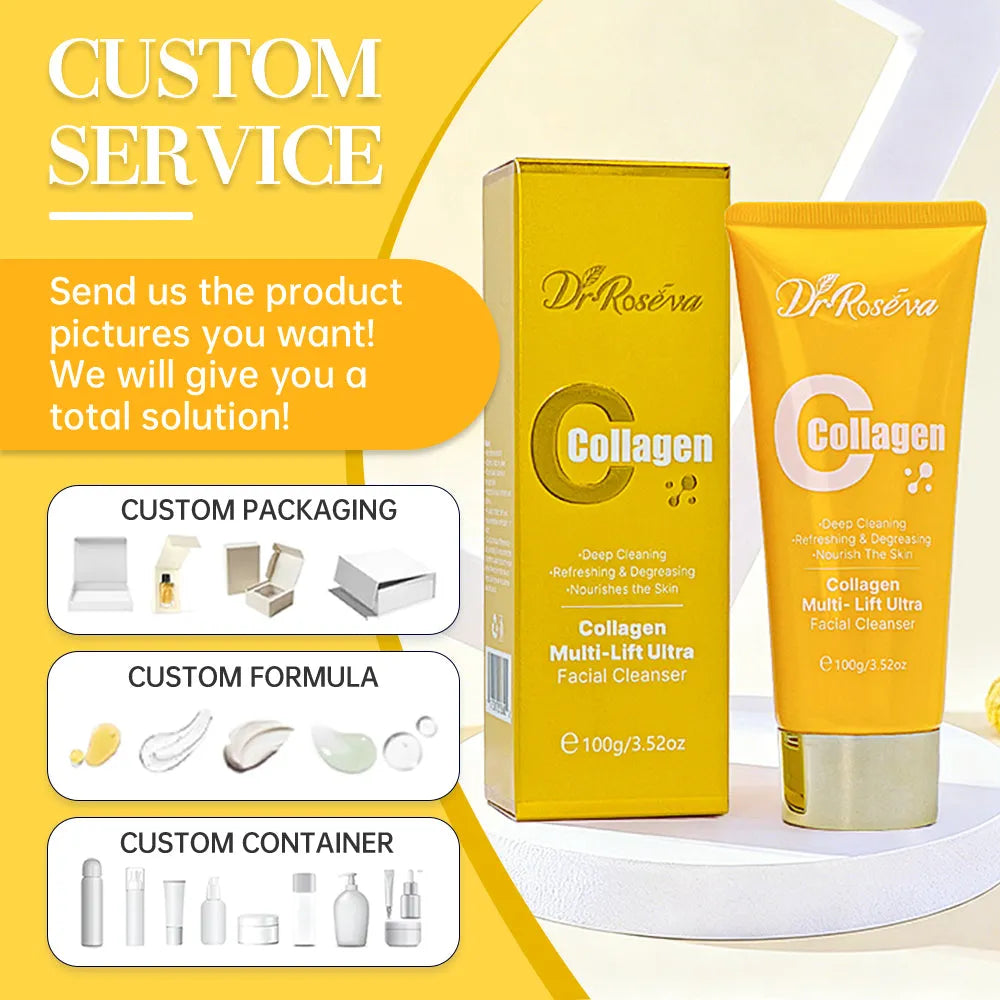 DR.ROSEVA Collagen Gently Deep Cleansing Cleanser Face Wash 110g tube